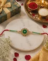 Marakatha Emerald Designer Rakhi preview