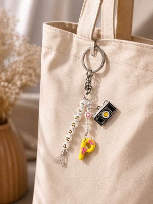 Name & Vibe Custom Keychain