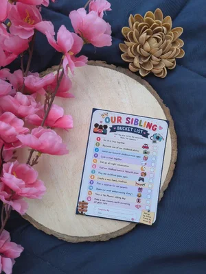 Shared Memories Bucket List Card