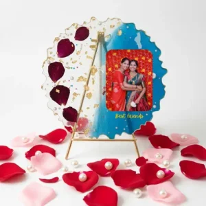 Custom Resin Frame with Preserved Flowers