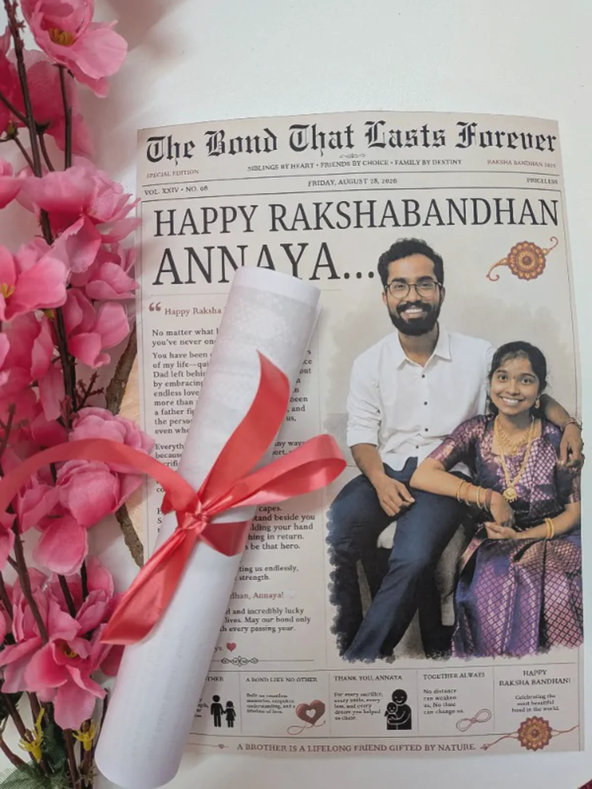 Personalized Vintage Newspaper Frontpage