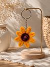 Sunflower Pipe Cleaner Keychain – Handmade Flower Bag Charm preview