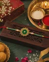 Marakatha Emerald Designer Rakhi preview